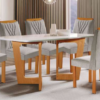 CONJUNTO MESA DUBAI 6 CADEIRAS LISBOA