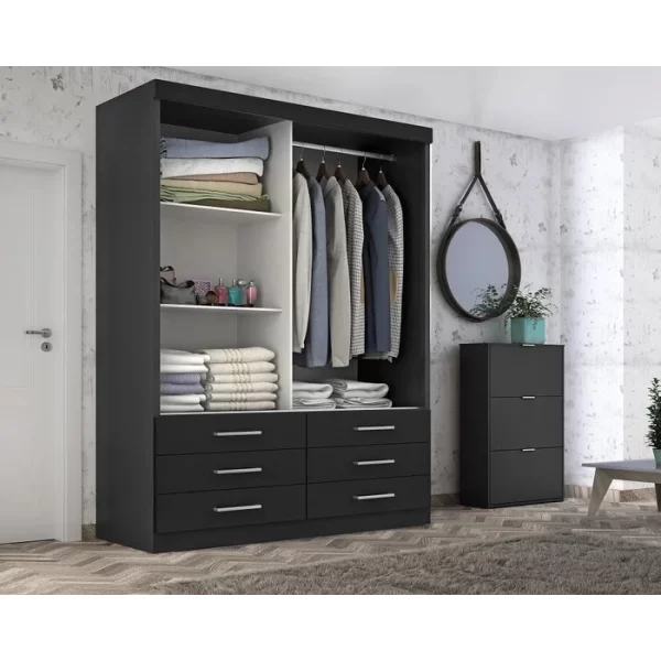 GUARDA ROUPA CAPRI 2 PORTAS - Imagem 9