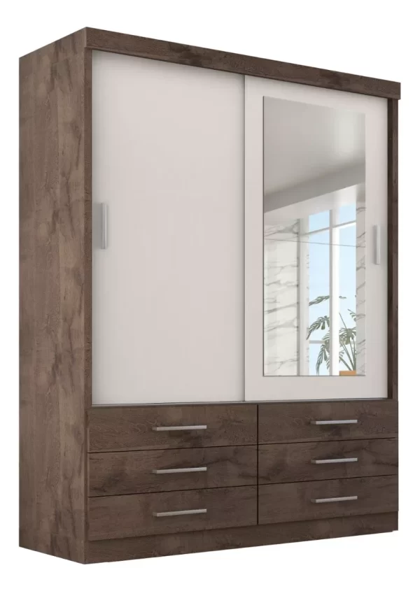 GUARDA ROUPA CAPRI 2 PORTAS - Imagem 6
