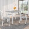 CONJUNTO MESA MONIQUE GRANITO OCRE COM 04 CADEIRAS 061