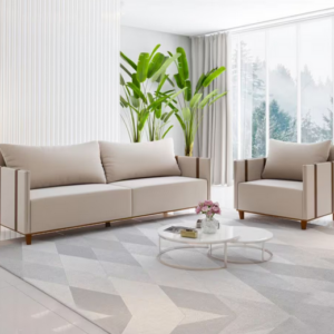 ESTOFADO LIVING MONTREAL E POLTRONA GLAMOUR