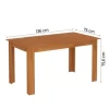 CONJUNTO MESA VIOLETA 6 CADEIRAS BRIZA - Image 2