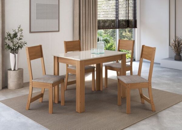 CONJUNTO MESA E CADEIRAS ATLANTA