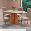 CONJUNTO MESA NATIVE E 4 CADEIRAS IZA