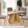CONJUNTO MESA ÁGATA COM 4 CADEIRAS CLARICE