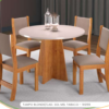 CONJUNTO MESAS SLIN S COM 4 CADEIRAS SOL