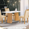 CONJUNTO MESA NEVADA COM 4 CADEIRAS NEVADA
