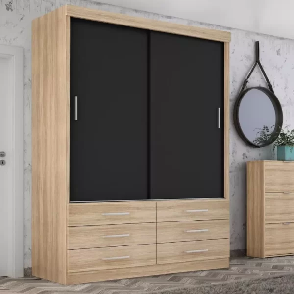 GUARDA ROUPA CAPRI 2 PORTAS - Imagem 7