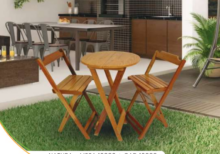 CONJUNTO MESA DOBRÁVEL BISTRÔ
