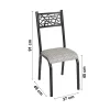 CONJUNTO DE MESA E CADEIRAS JADE - Imagem 3