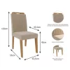 CONJUNTO MESA ÁGATA COM 4 CADEIRAS CLARICE - Image 4