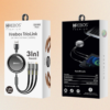 Cabo TrioLink Retratil 60w Turbo 3 Em 1 V8 Tipo C Lithing - Image 6