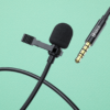 Microfone Lapela Gravação Com Fio 1.5m Auxiliar P2 Hrebos Cor Preto - Imagem 3