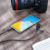 Microfone Lapela Gravação Com Fio 1.5m Auxiliar P2 Hrebos Cor Preto - Imagem 5