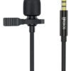 Microfone Lapela Gravação Com Fio 1.5m Auxiliar P2 Hrebos Cor Preto - Imagem 6